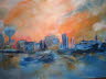 db_db_Sonnenuntergang_in_Warnemuende_Leinwand-_Keilrahmen-_Oel-_60x8011